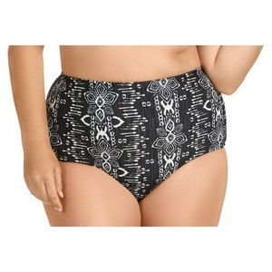 *NWT Raisins Curve Shoreline High Waist Bikini Bottom Plus Size Boho Coastal